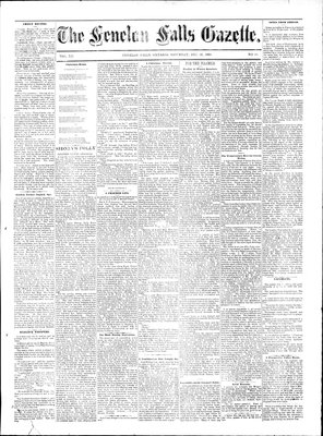 Fenelon Falls Gazette, 20 Dec 1884