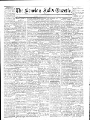 Fenelon Falls Gazette, 10 Jan 1885