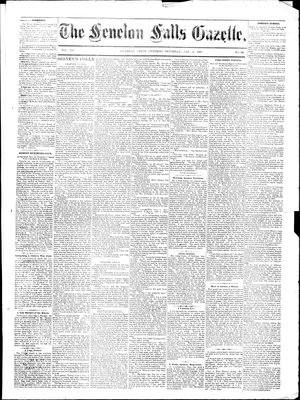 Fenelon Falls Gazette, 24 Jan 1885