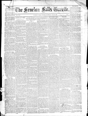 Fenelon Falls Gazette, 28 Feb 1885