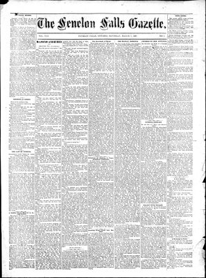 Fenelon Falls Gazette, 7 Mar 1885