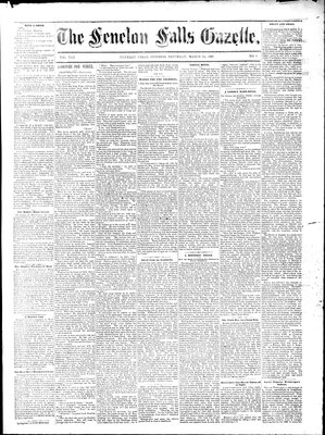 Fenelon Falls Gazette, 14 Mar 1885