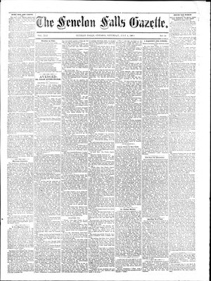 Fenelon Falls Gazette, 4 Jul 1885