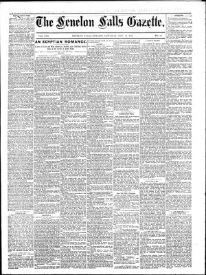 Fenelon Falls Gazette, 14 Nov 1885