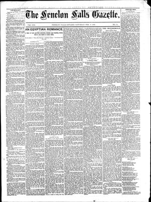 Fenelon Falls Gazette, 6 Feb 1886