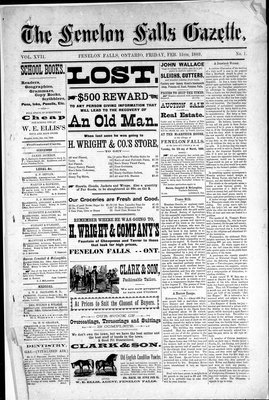 Fenelon Falls Gazette, 15 Feb 1889