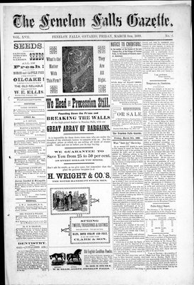 Fenelon Falls Gazette, 8 Mar 1889