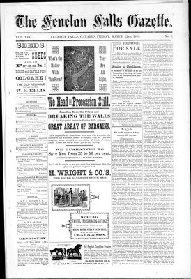 Fenelon Falls Gazette, 22 Mar 1889