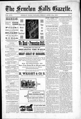 Fenelon Falls Gazette, 12 Apr 1889