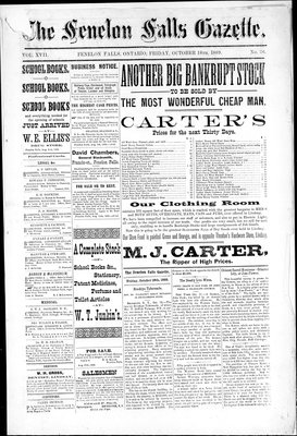 Fenelon Falls Gazette, 18 Oct 1889