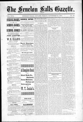 Fenelon Falls Gazette, 1 Nov 1889