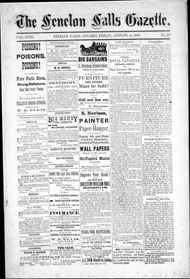 Fenelon Falls Gazette, 1 Aug 1890