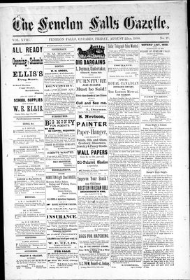 Fenelon Falls Gazette, 22 Aug 1890