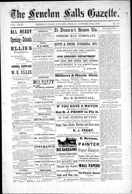 Fenelon Falls Gazette, 10 Oct 1890