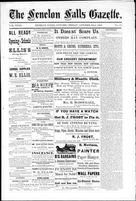 Fenelon Falls Gazette, 24 Oct 1890