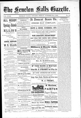 Fenelon Falls Gazette, 31 Oct 1890