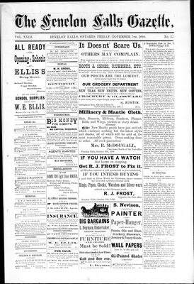 Fenelon Falls Gazette, 7 Nov 1890