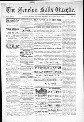 Fenelon Falls Gazette, 12 Dec 1890