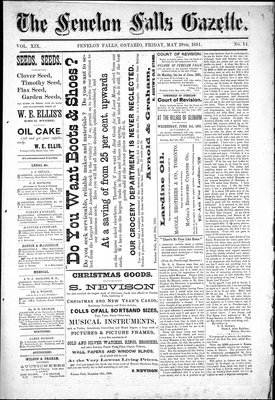 Fenelon Falls Gazette, 29 May 1891