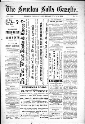 Fenelon Falls Gazette, 17 Jul 1891