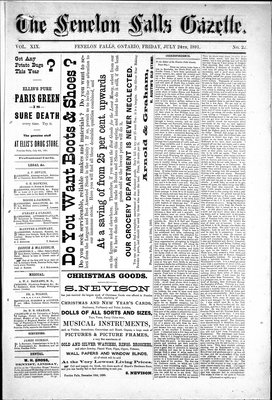 Fenelon Falls Gazette, 24 Jul 1891