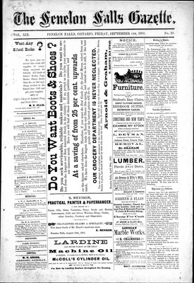 Fenelon Falls Gazette, 4 Sep 1891