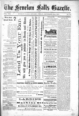 Fenelon Falls Gazette, 25 Sep 1891