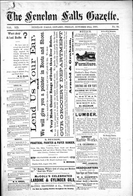 Fenelon Falls Gazette, 23 Oct 1891