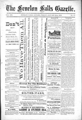 Fenelon Falls Gazette, 15 Jan 1892