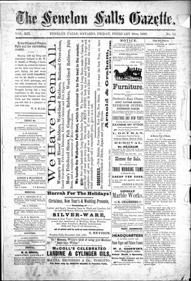 Fenelon Falls Gazette, 19 Feb 1892