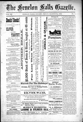 Fenelon Falls Gazette, 25 Mar 1892