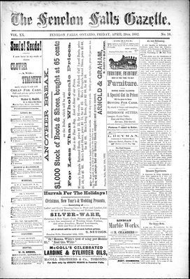 Fenelon Falls Gazette, 29 Apr 1892