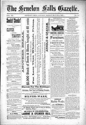 Fenelon Falls Gazette, 27 May 1892