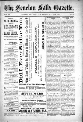 Fenelon Falls Gazette, 29 Jul 1892