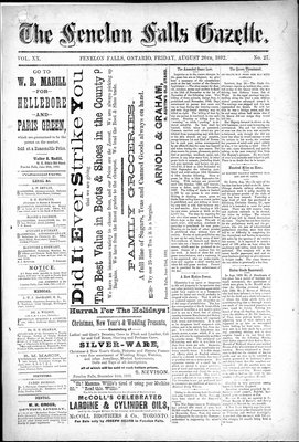 Fenelon Falls Gazette, 26 Aug 1892