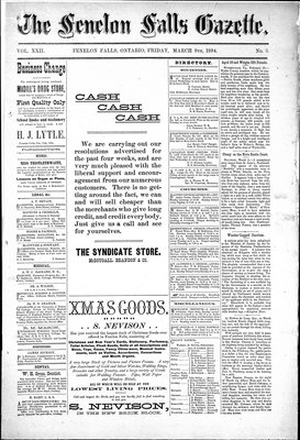 Fenelon Falls Gazette, 9 Mar 1894