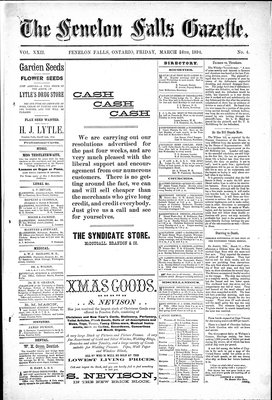 Fenelon Falls Gazette, 16 Mar 1894