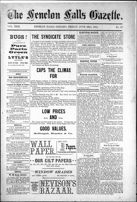 Fenelon Falls Gazette, 22 Jun 1894