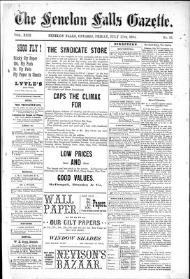 Fenelon Falls Gazette, 27 Jul 1894