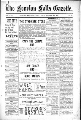 Fenelon Falls Gazette, 3 Aug 1894