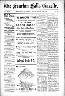 Fenelon Falls Gazette, 24 Aug 1894