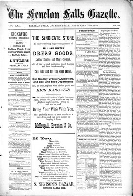 Fenelon Falls Gazette, 28 Sep 1894