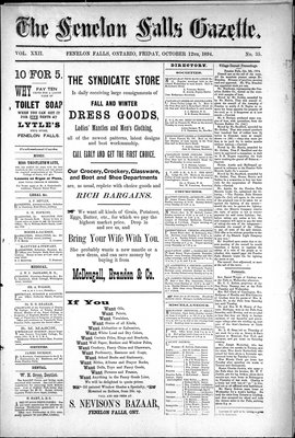 Fenelon Falls Gazette, 12 Oct 1894