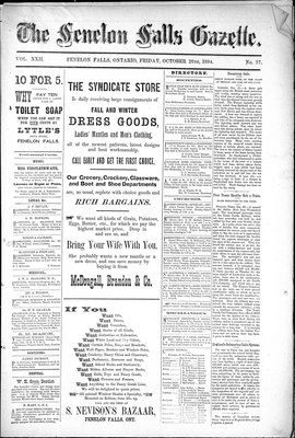 Fenelon Falls Gazette, 26 Oct 1894