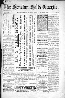 Fenelon Falls Gazette, 3 Mar 1893