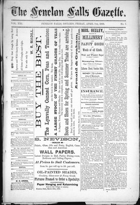 Fenelon Falls Gazette, 7 Apr 1893