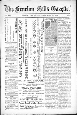 Fenelon Falls Gazette, 21 Apr 1893