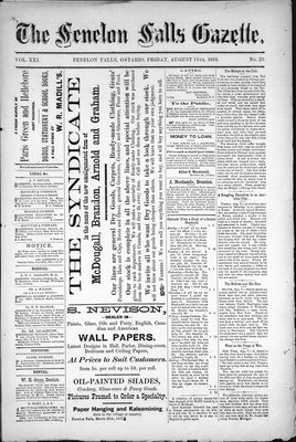 Fenelon Falls Gazette, 11 Aug 1893