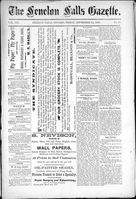 Fenelon Falls Gazette, 1 Sep 1893