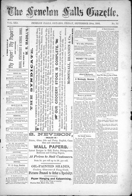 Fenelon Falls Gazette, 29 Sep 1893